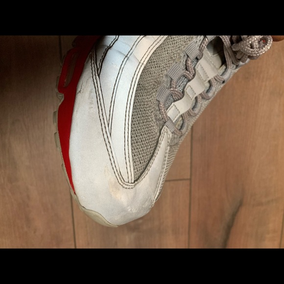 AirMax 95 Metallic Silver Reflective, size US10 - Picture 6 of 10